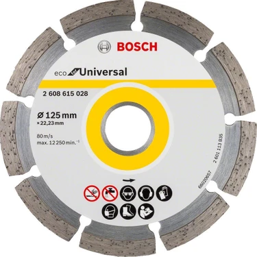 Bosch - Ekonomik Seri Genel Yapı Malzemeleri Için Elmas Kesme Diski 125