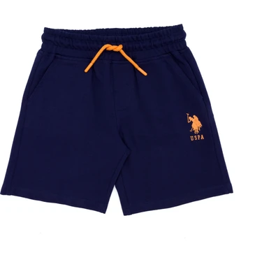 U.S. Polo Assn. Erkek Çocuk Lacivert Örme Şort Standart Kalıp Yazlık Rahat