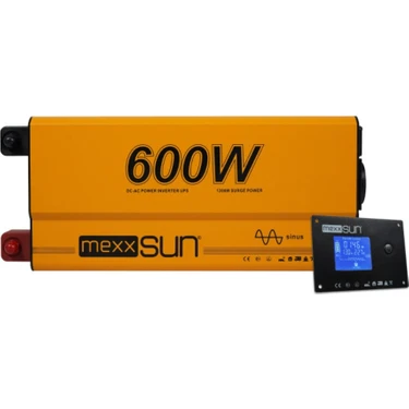 Mexxsun 12V 600W Ats Ups Şarjlı Tam Sinüs Inverter (Ekranlı) –