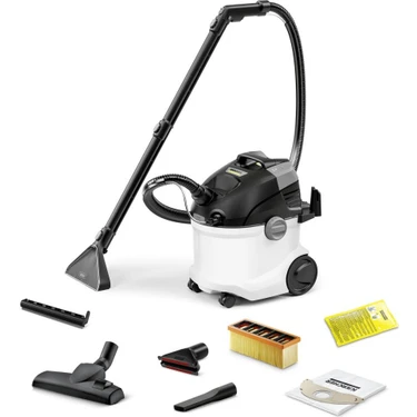 Karcher SE 5 halı ve koltuk temizleme makinesi, güçlü emiş gücüyle derinlemesine hijyenik temizlik