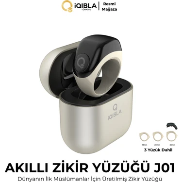 Iqibla Smart Ring J01 Jood Akıllı Zikir Yüzüğü Gri