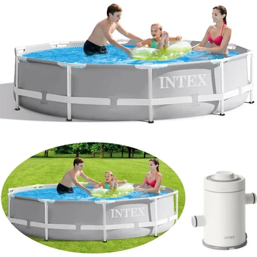 Intex 26702 305X76CM Premium Prefabrik Havuz Seti 220V