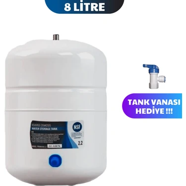 Evora 8 Litre Su Arıtma Cihazı Tankı 2.2 Galon Çelik Tank Plus