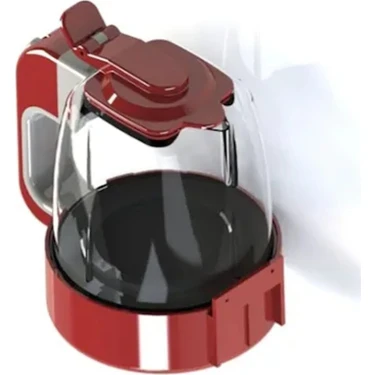 Şahika Oto Su Isıtıcısı  Gizli Rezistans 750 ml Cam Malzeme ile Kırmızı Renkli Kullanım