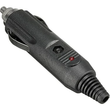 Rob Ada  12V Araç Çakmak Fişi Erkek Sigortalı / Ledli Seyyar Kablo Tip Oto Çakmaklık Erkek