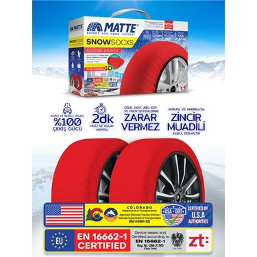 Matte Kar Çorabı - Active