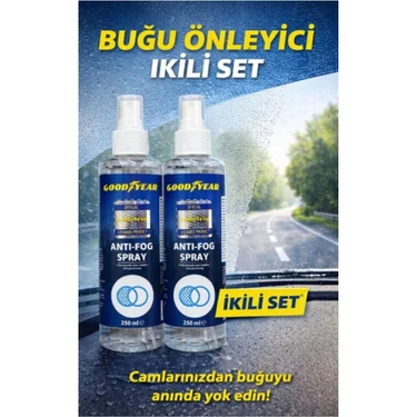 Motorx Cam Buğu Önleyici Sprey 250 ml 2\'li Takım 2025 Üretimli Üstün
