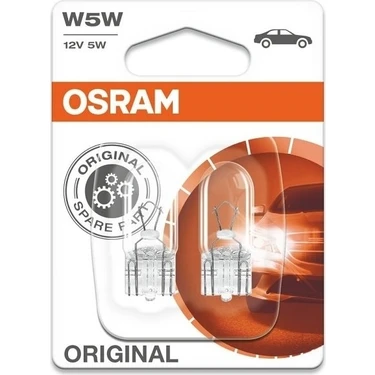 Osram W5W Yeni Nesil T10 Dipsiz Park Ampülü 12V 5W