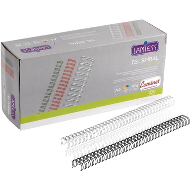 Lamiess 3:1 1/2 Tel Spiral Siyah Modeli 75-90 Sayfa Kapasite Fonksiyonel Ofis