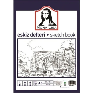 Mona Lisa Eskiz Defteri A5 50 Yaprak 148 x 210 mm 120 gr. Renk Bilgisi