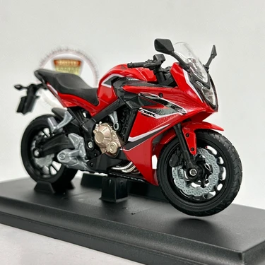 Honda CBR650F 2018 1:18 Diecast Motosiklet Model – Lisanslı Metal Maket Oyuncak &