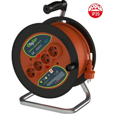 Bylion PMK-40325-F 3x2,5 40MT Kablolu Plastik Seyyar Kablo
