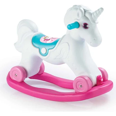 Dolu 2in1 Unicorn Sallanan Tekerlekli At 0-4 Yaş İçin Eğlenceli Ve Geliştirici Oyun