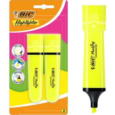 Bic Flat Fosforlu Kalem 2'li Blisterli