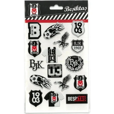Tmn 586217 Beşiktaş Şekilli Stıcker Etiket 1 Yp