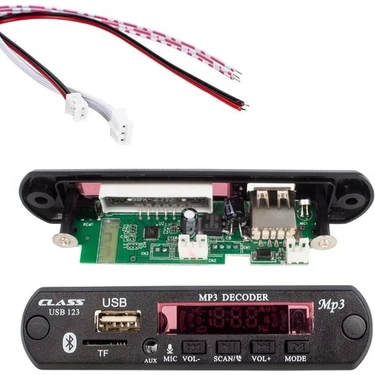 Class 2021 Yeni - Aux Dönüştürücü USB123 Araç Aux Bluetooth Çevirici Kit 12V Mikrofon ve Konuşma