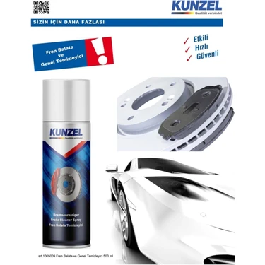 Kunzel Fren Balata ve Genel Temizleyici Sprey 500