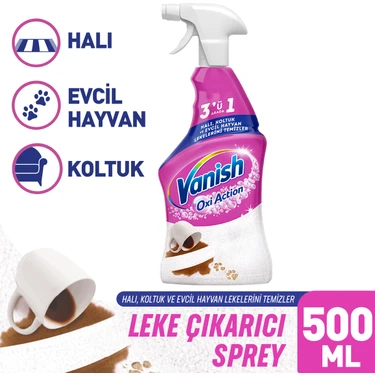 Vanish Oxi Action Halı, Koltuk Ve Evcil Hayvan Leke Çıkarıcı Sprey 500