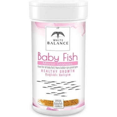 White Balance Baby Fish Micron Granules Yavru Balık Yemi