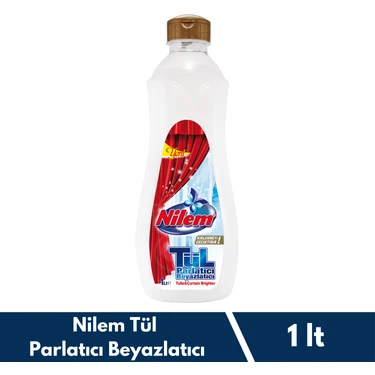 Nilem Tül Parlatıcı ve Beyazlatıcı - 1 Litre, Etkili Leke Giderici ve Renk Yenileyici, Kolay