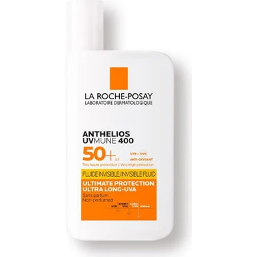 La Roche-Posay Anthelios Uvmune Fluid Güneş Kremi SPF50+ Hassas Ciltler İçin Geniş Spektrumlu