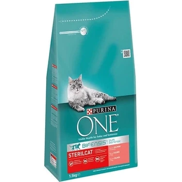 Purina One Sterilised Somonlu Kısırlaştırılmış Kedi Maması 1.5 kg Sağlıklı Beslenme İçin Özel