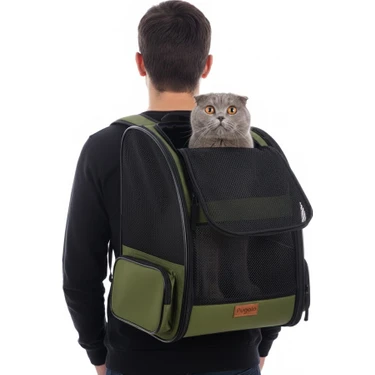 PUGALO AirMove Premium Kedi Köpek Taşıma Çantası | Silinebilir | Yırtılmaz Fileli | Bükülmez Gövde
