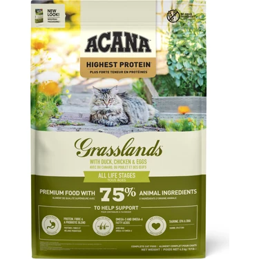 ACANA Grasslands Kedi Maması 4.5kg - Tüm ırk ve yaşam evreleri
