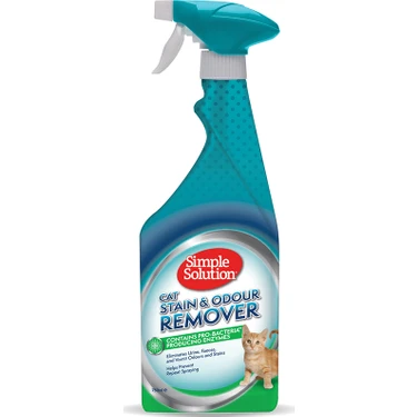 Simple Solution Kediler İçin Leke ve Koku Giderici Sprey