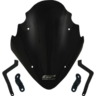 GP Kompozit Bajaj Pulsar NS 400 Z 2025-2026 Uyumlu Ön Cam Siyah 37