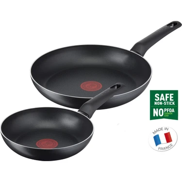 Tefal Titanyum 1X SimpleCook Difüzyon Tabanlı 20/26 Cm 2'li Tava Seti -