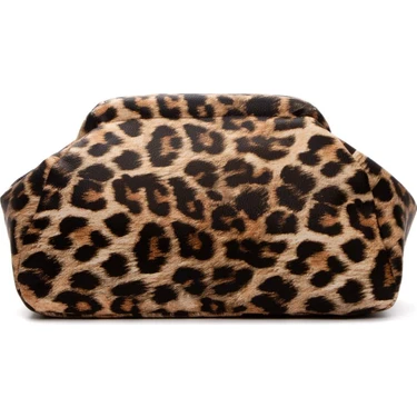 Bahels Kadın Leopar Deri Clutch Portföy