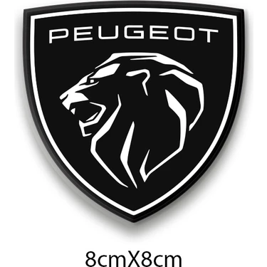 Peugeot 3D Damla 2 Li Sticker Logo