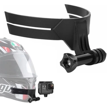 Knmaster Hc-10 Motosiklet Kask Çene Yapıştırıcılı Aksiyon Kamera Tutucu Siyah Taşınabilir