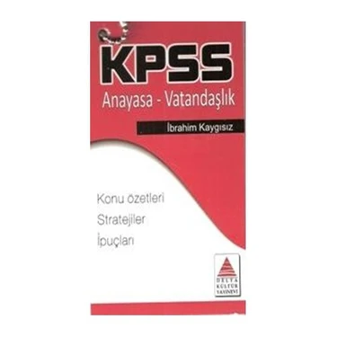 Delta Kültür Yayınevi Delta Kpss Anayasa-Vatandaşlık Cep Kartı - İbrahim