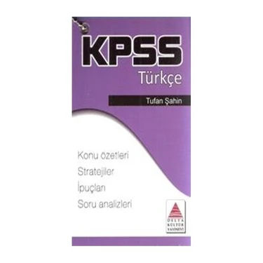 Delta Kültür Yayınevi Delta Kpss Türkçe Cep Kartı - Tufan