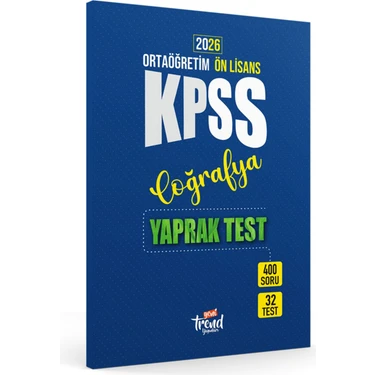 2026 Kpss Lise Önlisans Coğrafya Yaprak