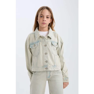 DeFacto Denim Ceket Kız Çocuk