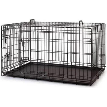 Aqua Boutique Metal Kedi ve Köpek Kafesi Siyah 120X75X84 cm - AK-018 -