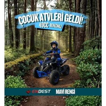 Enbest 49 cc Benzinli Çocuk Atv 4-12 Yaş -