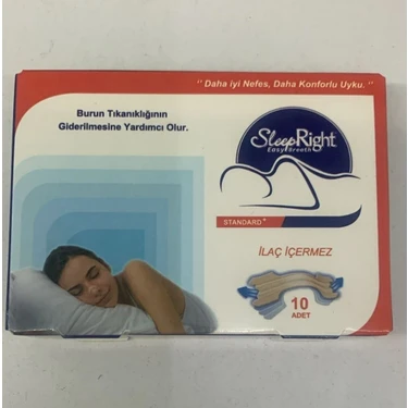 Sleep Right Standart Burun Bandı 10'lu