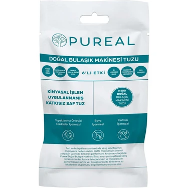 Pureal Doğal Bulaşık Makinesi Tuzu 3 KG - 100