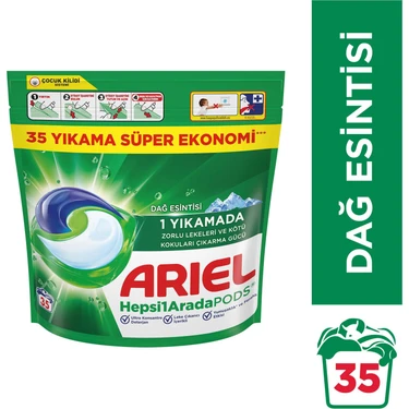 Ariel Hepsi1Arada PODS® Kapsül Çamaşır Deterjanı Beyazlar ve Renkliler 35