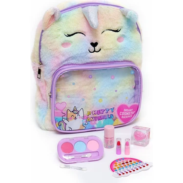 Bloomie Peluş Sırt Çantalı Sürülebilir Çocuk Makyaj Güzellik
