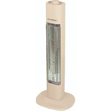 Awox Ligero X9502 600 W Kule Tipi Karbon Infrared Isıtıcı, 10 m² Etki Alanı, Plastik Gövde, 50 cm