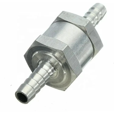 Çekvalf 8mm Mazot Benzin Akaryakıt Alüminyum Çek Valf 8mm Check Valve