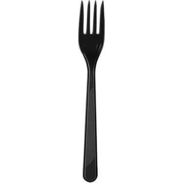 Plastik Çatal Siyah