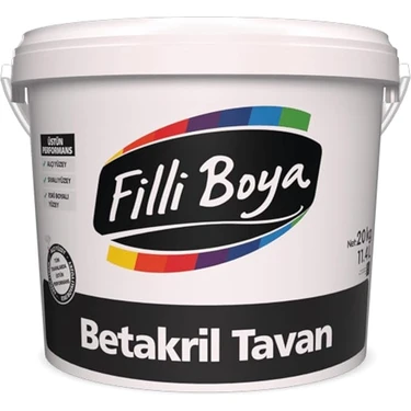 Boya **yeni** Küf-Nem Önleyici Betakril Tavan Boyası
