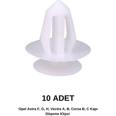 Opel Astra F, G, H, Vectra A, B, Corsa B, C Kapı Döşeme Klipsi (10