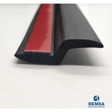 Bemsa Kauçuk Plastik Ürünleri Z Fitil - Bantlı Z Araç Fitili - Kapı Altı, Kapı Kenarı 1 Adet 1